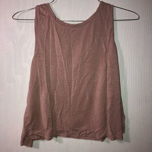 Brown Halogen Cut Crop Top